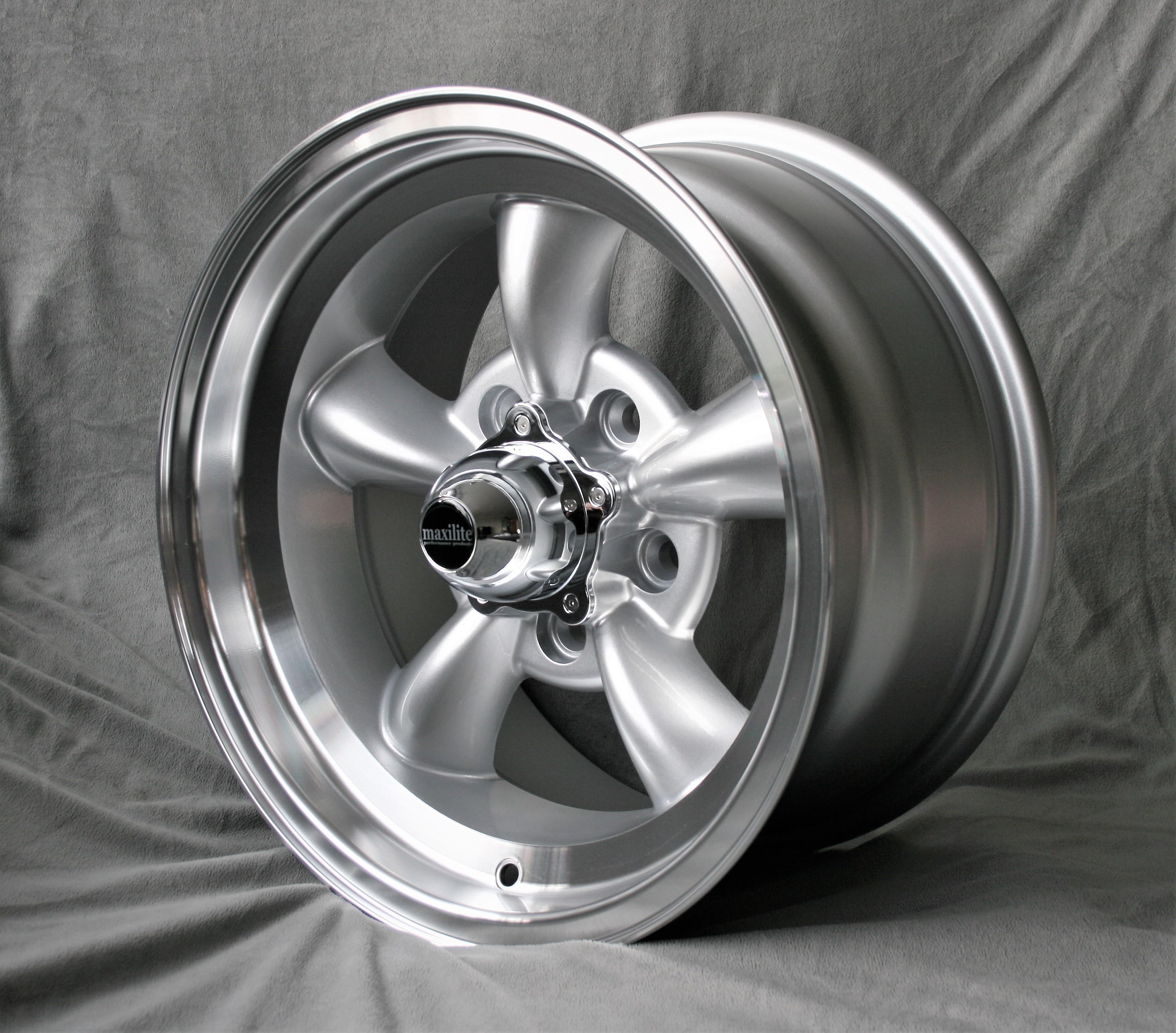 Torque Thrust style, 8x15 silber/glanzgedreht Ford Ranchero